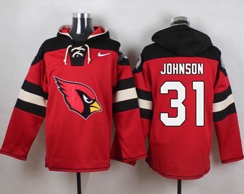 Nike Cardinals #31 David Johnson Red Player Pullover NFL Hoodie